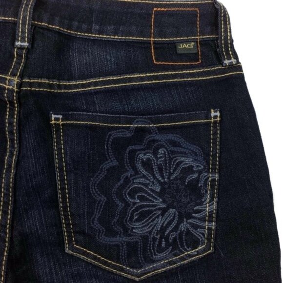 Jag Jeans Dark Wash Classic Fit Cropped Denim Capri Jeans Womens Size 4 NWT - Picture 8 of 12